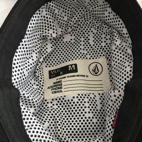 Volcom black 💯% cotton cap SZ M VLC - Picture 6 of 10